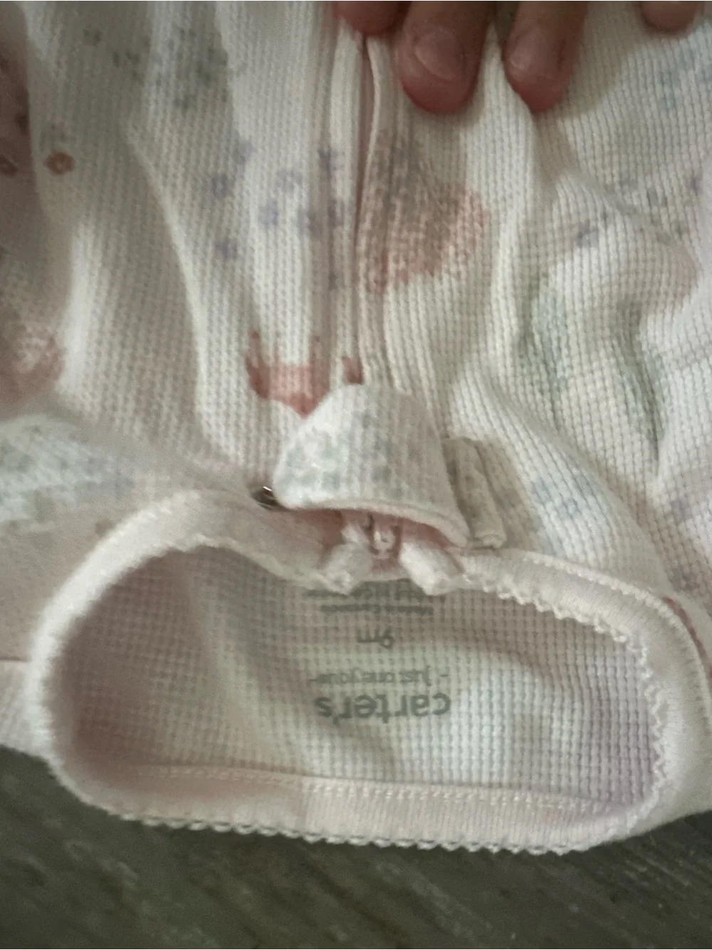Pink Woodland-Print Baby Footed One-Piece Sleepsuit